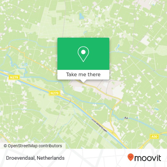 Droevendaal, 5473 AN Heeswijk-Dinther kaart