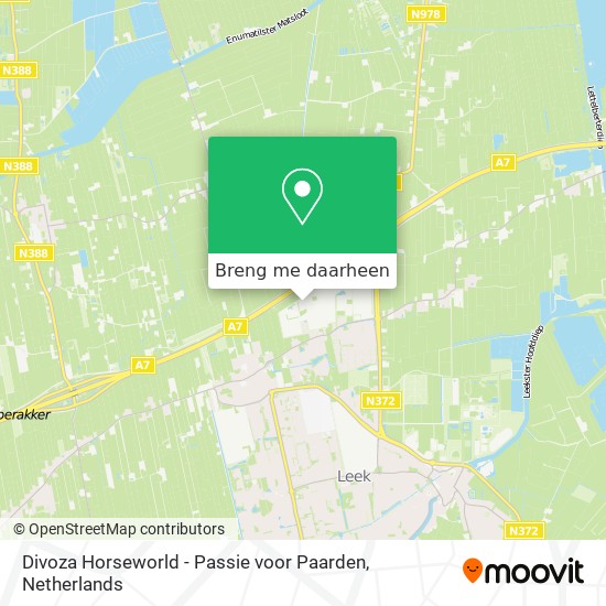 Divoza Horseworld - Passie voor Paarden kaart