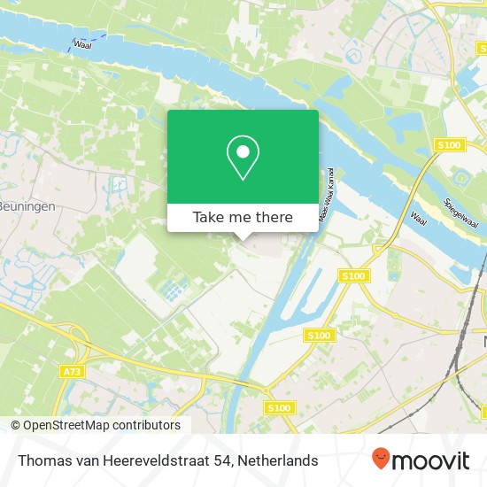 Thomas van Heereveldstraat 54, 6551 AT Weurt kaart