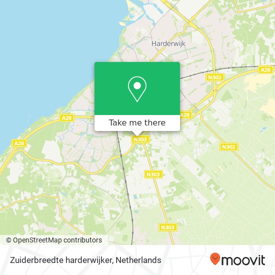 Zuiderbreedte harderwijker, 3845 Harderwijk kaart