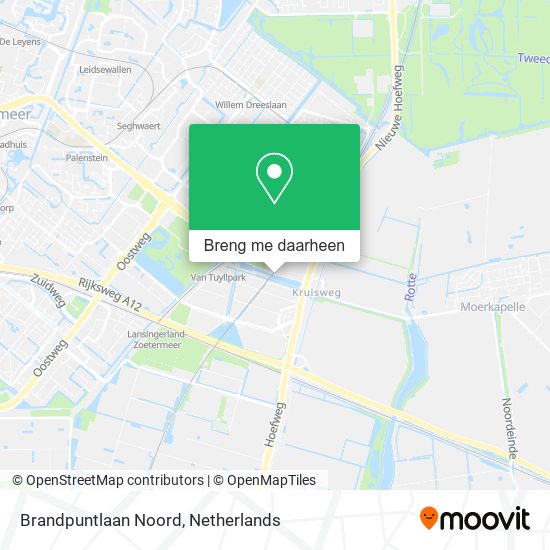 Brandpuntlaan Noord kaart
