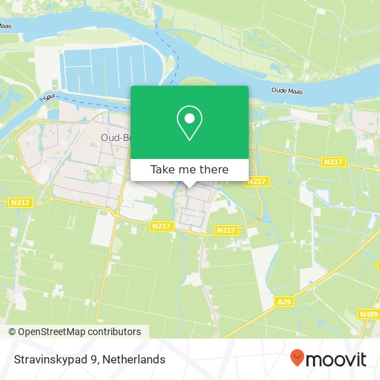 Stravinskypad 9, 3261 WT Oud-Beijerland kaart