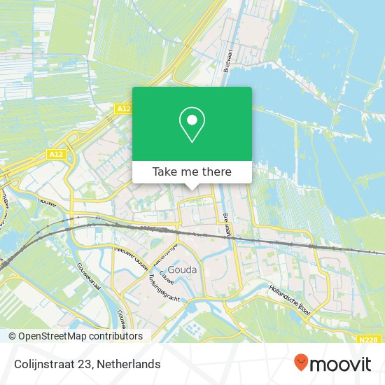Colijnstraat 23, 2805 SX Gouda kaart
