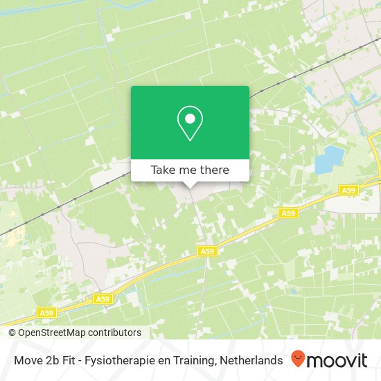 Move 2b Fit - Fysiotherapie en Training, Papendijk 12 kaart