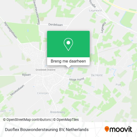Duoflex Bouwondersteuning BV kaart