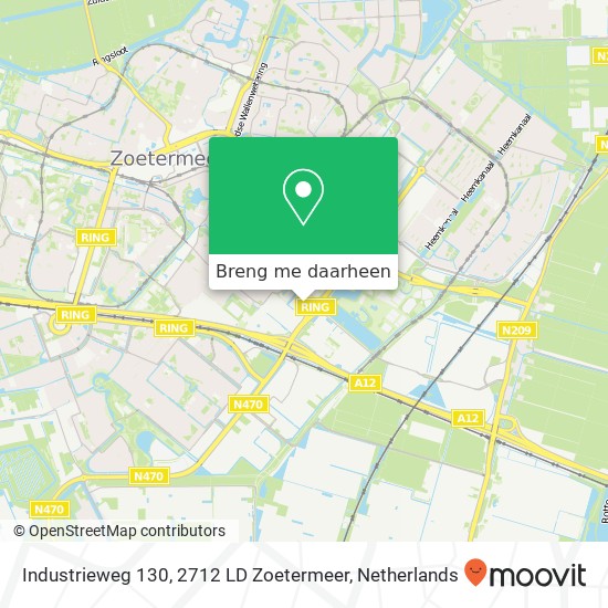 Industrieweg 130, 2712 LD Zoetermeer kaart