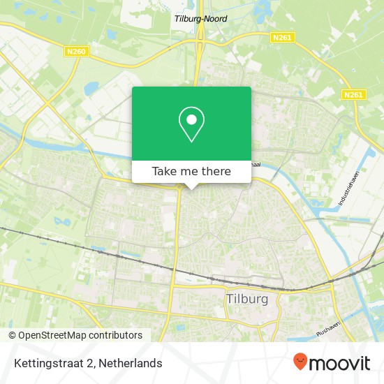 Kettingstraat 2, 5046 TN Tilburg kaart