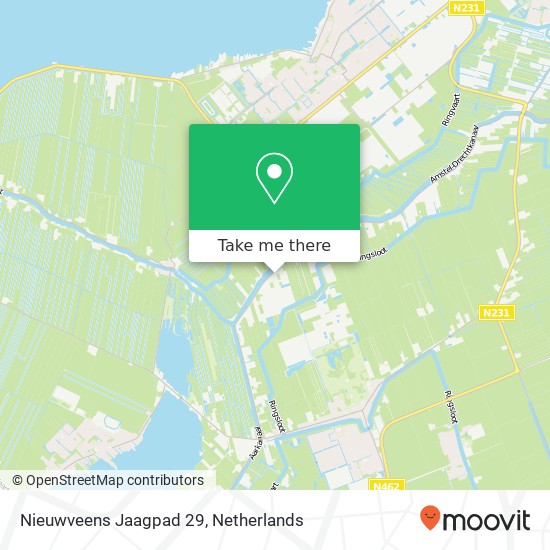 Nieuwveens Jaagpad 29, 2441 EJ Nieuwveen kaart