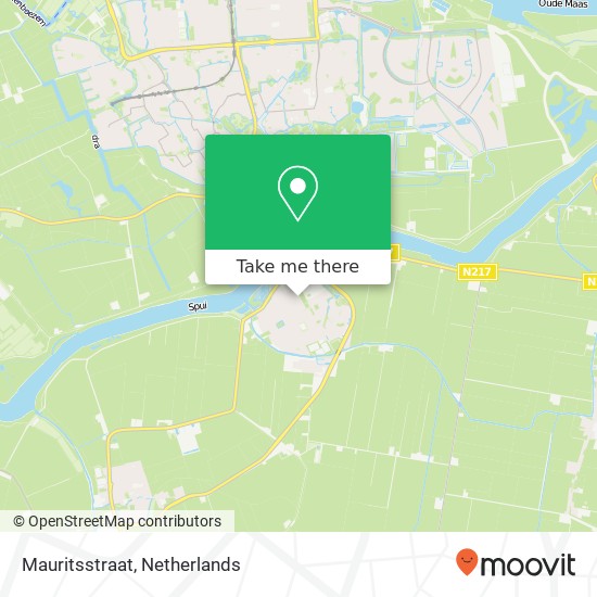 Mauritsstraat, 3264 XP Nieuw-Beijerland kaart