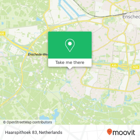 Haarspithoek 83, 7546 KH Enschede kaart