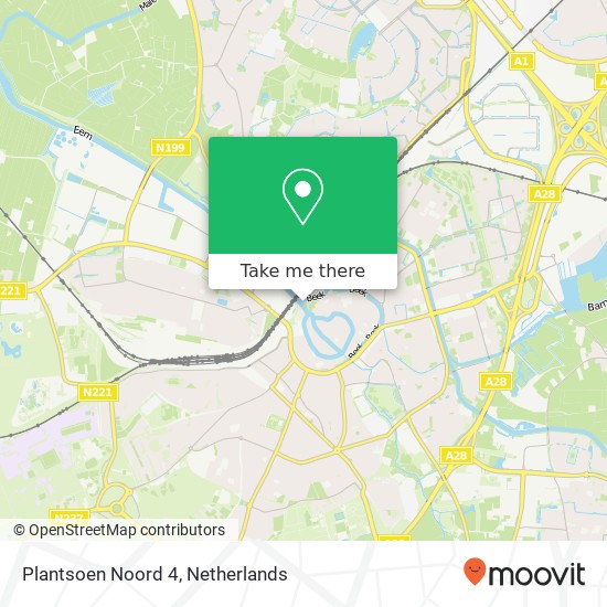 Plantsoen Noord 4, 3811 GH Amersfoort kaart