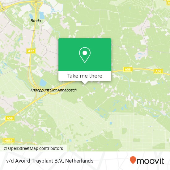 v / d Avoird Trayplant B.V., De Leeuwerik 1 kaart