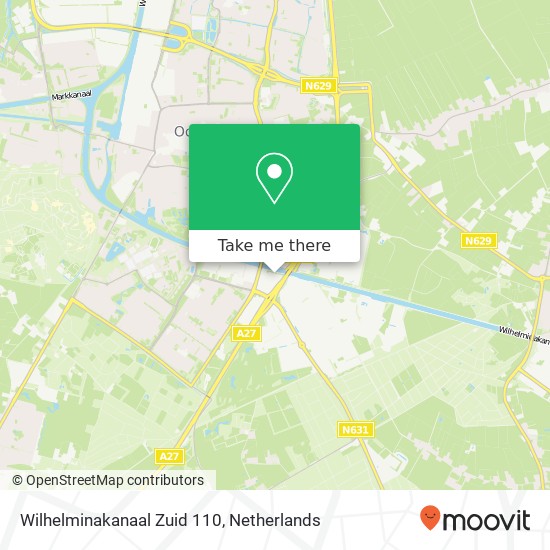 Wilhelminakanaal Zuid 110, 4903 RA Oosterhout kaart