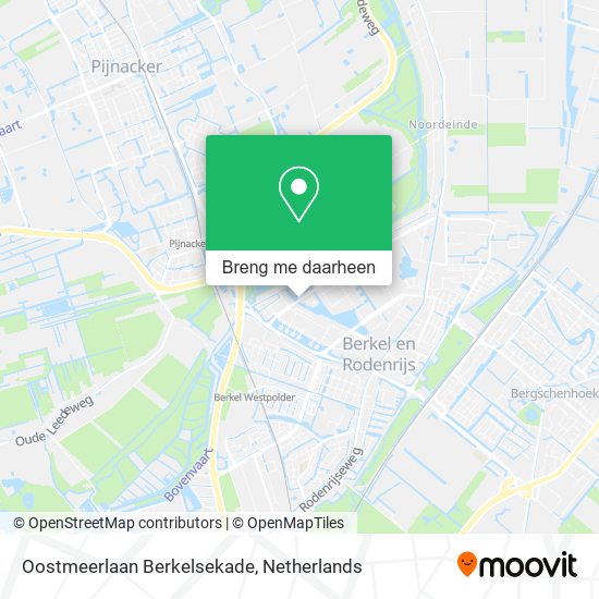 Oostmeerlaan Berkelsekade kaart