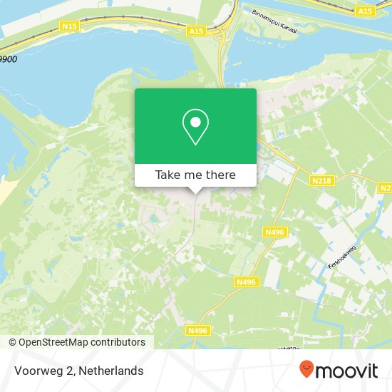 Voorweg 2, 3233 Oostvoorne kaart