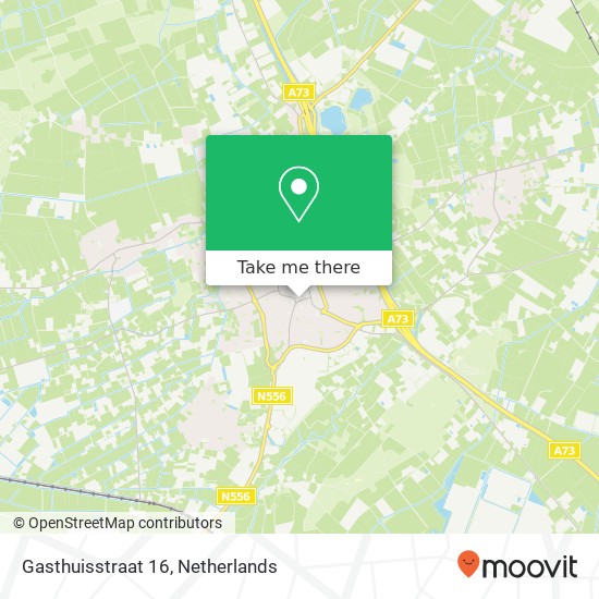 Gasthuisstraat 16, 5961 GB Horst kaart