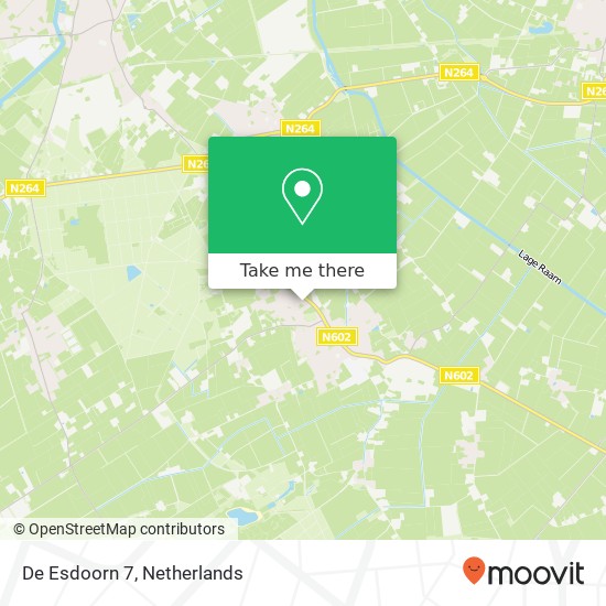 De Esdoorn 7, 5446 WR Wanroij kaart