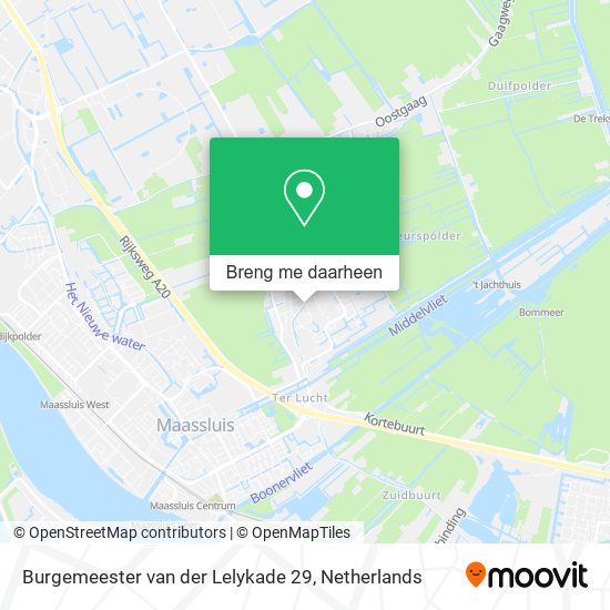 Burgemeester van der Lelykade 29 kaart