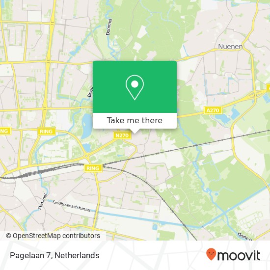 Pagelaan 7, 5641 CB Eindhoven kaart