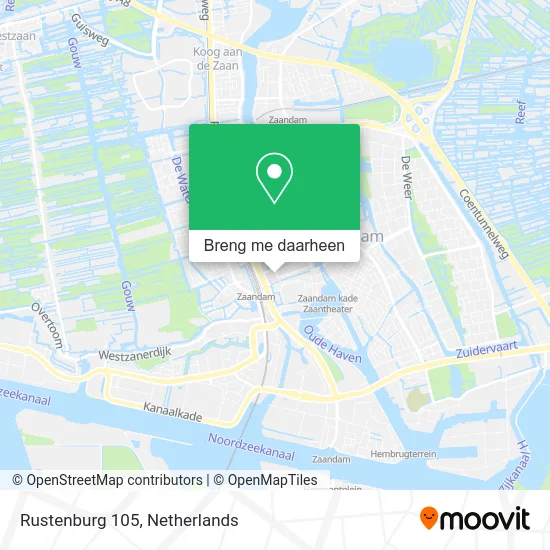 Rustenburg 105 kaart