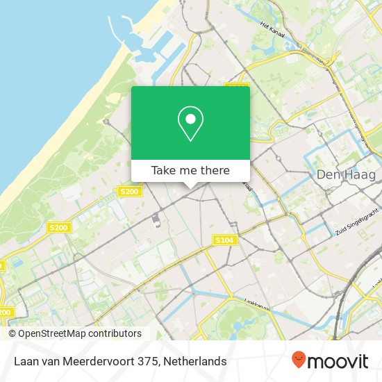 Laan van Meerdervoort 375, 2563 AP Den Haag kaart