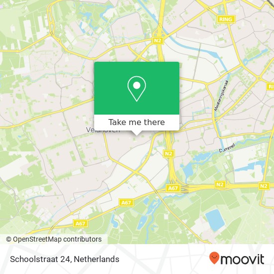 Schoolstraat 24, 5503 DC Veldhoven kaart