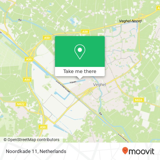 Noordkade 11, 5462 EC Veghel kaart