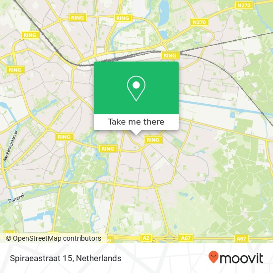 Spiraeastraat 15, 5614 GG Eindhoven kaart