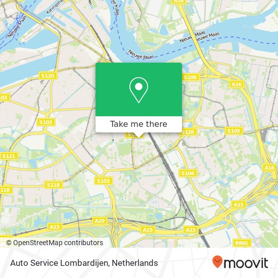 Auto Service Lombardijen, Laagjesweg 52 kaart