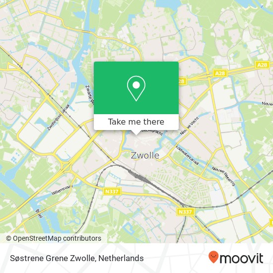 Søstrene Grene Zwolle, Melkmarkt 28 kaart