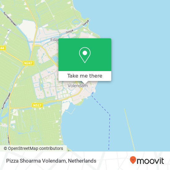 Pizza Shoarma Volendam, Julianaweg 140 kaart