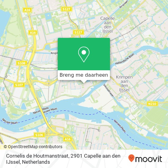 Cornelis de Houtmanstraat, 2901 Capelle aan den IJssel kaart