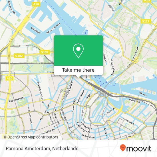Ramona Amsterdam, Haarlemmerdijk 124 kaart