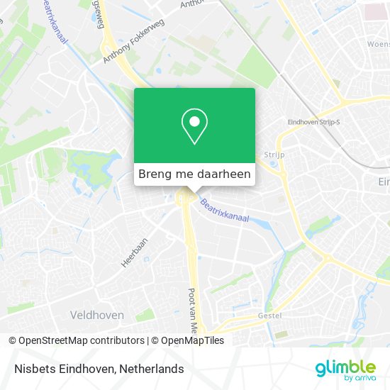 Nisbets Eindhoven kaart