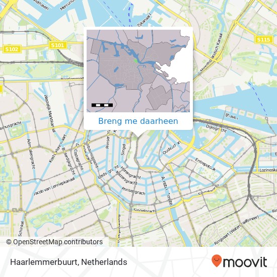 Haarlemmerbuurt kaart