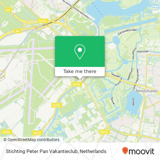 Stichting Peter Pan Vakantieclub kaart