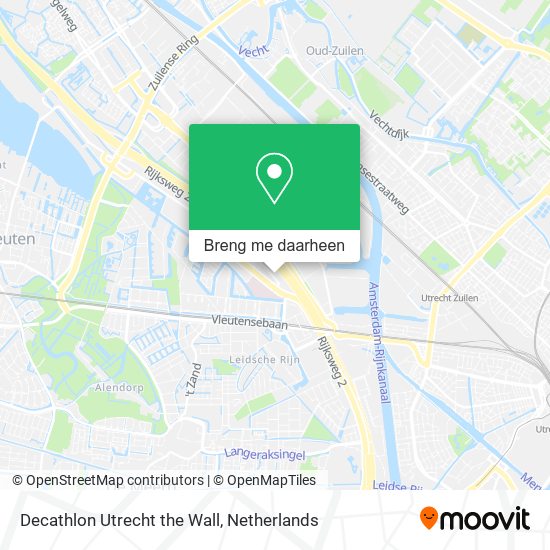 Decathlon Utrecht the Wall kaart