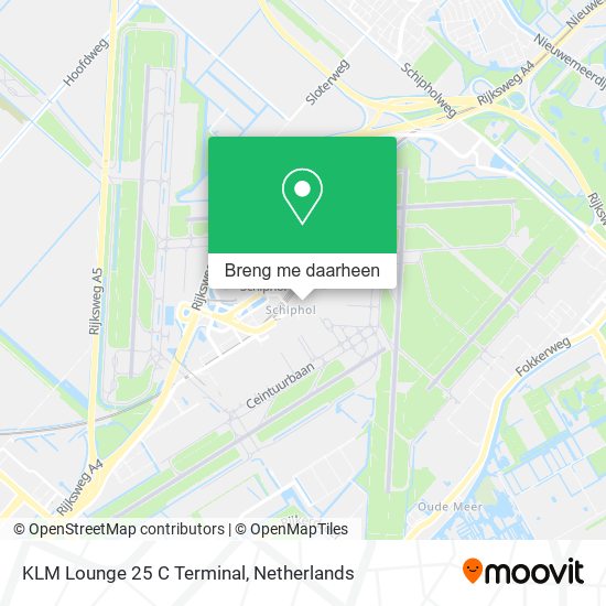KLM Lounge 25 C Terminal kaart
