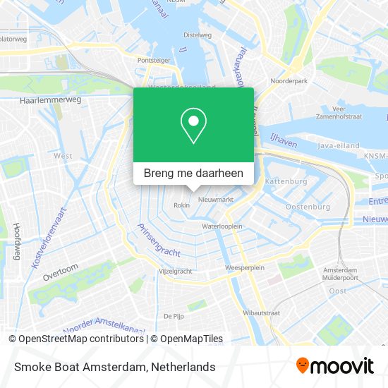 Smoke Boat Amsterdam kaart