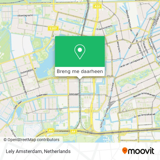 Lely Amsterdam kaart