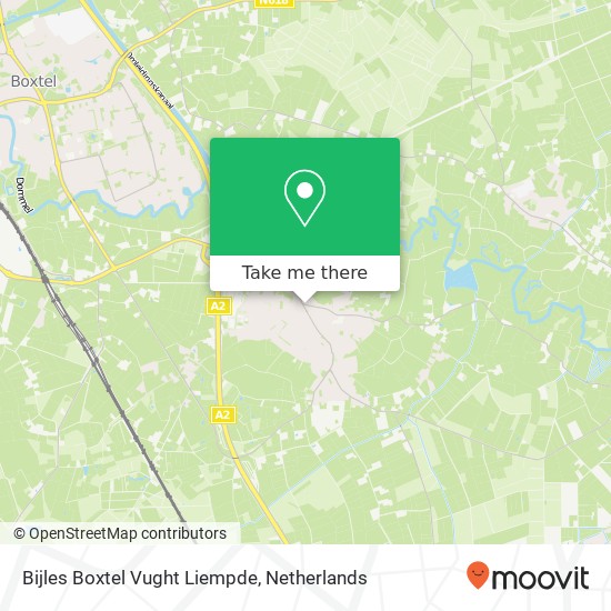 Bijles Boxtel Vught Liempde, Kapelstraat kaart