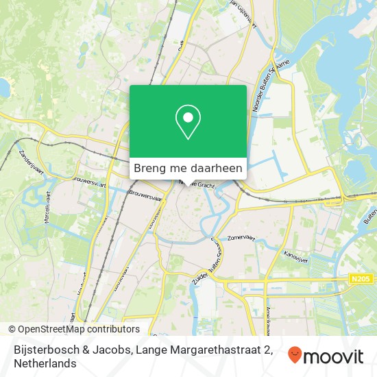 Bijsterbosch & Jacobs, Lange Margarethastraat 2 kaart