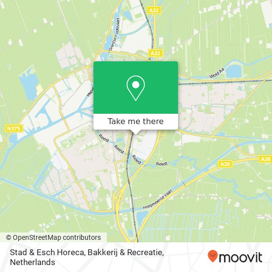 Stad & Esch Horeca, Bakkerij & Recreatie, Ezingerweg 51 kaart