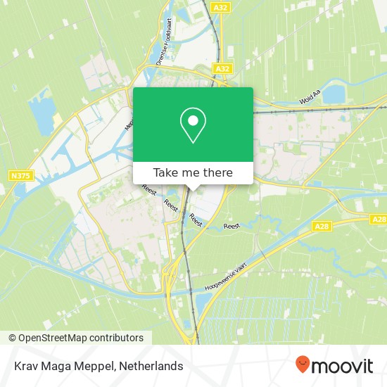 Krav Maga Meppel, Ezingerweg 57 kaart