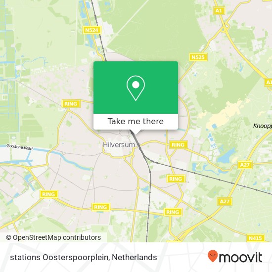 stations Oosterspoorplein, 1221 Hilversum kaart