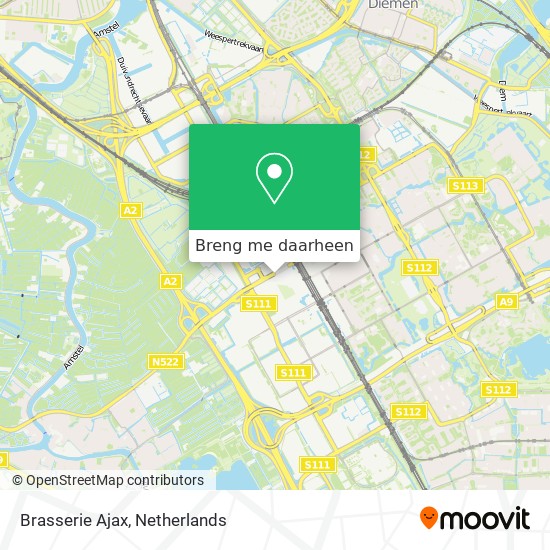 Brasserie Ajax kaart