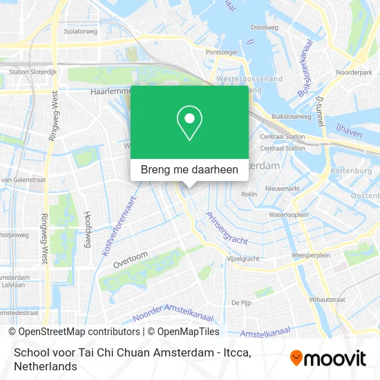 School voor Tai Chi Chuan Amsterdam - Itcca kaart