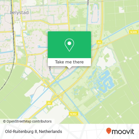 Old-Ruitenburg 8, 8219 BE Lelystad kaart