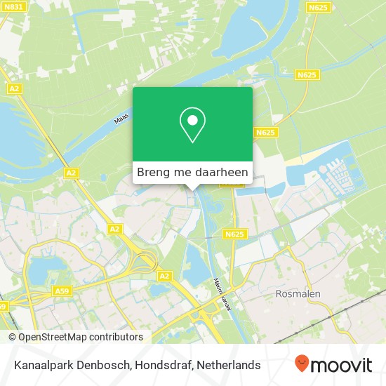 Kanaalpark Denbosch, Hondsdraf kaart