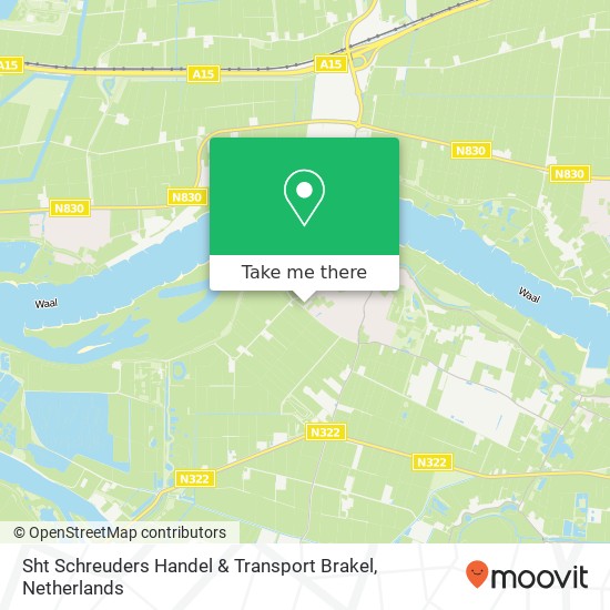 Sht Schreuders Handel & Transport Brakel kaart
